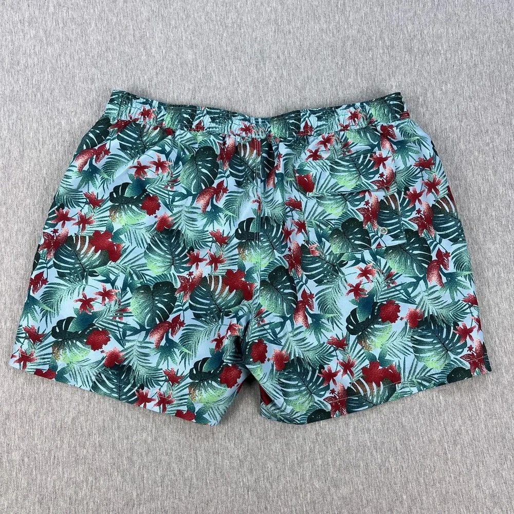 Barbour Swim Trunks Mens XL Blue Floral Tropical Beach 5